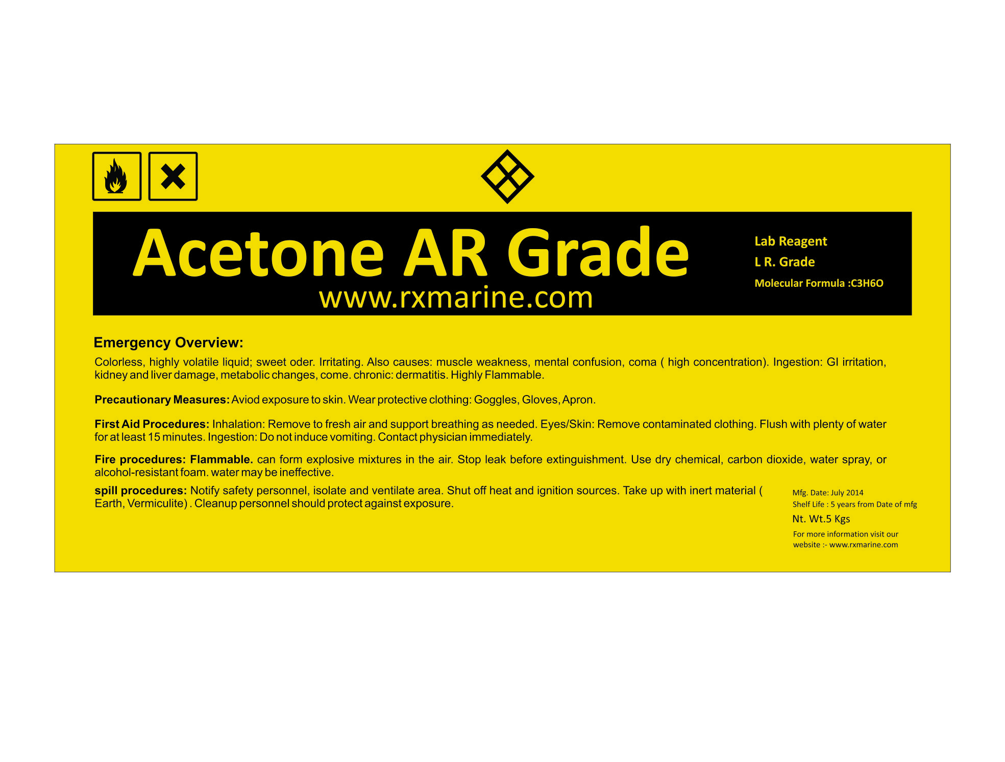 Acetone AR Grade